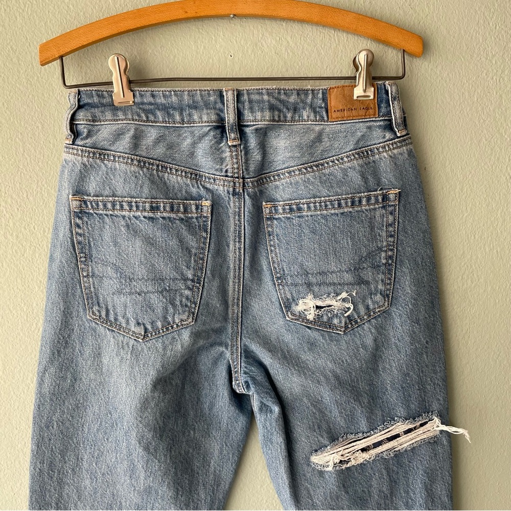 American Eagle | Patchwork Distressed Mom Straigh… - image 7